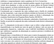 O custo da refeição e do repasse está estabelecido em R$ 3,98 O custo da refeição e do repasse está estabelecido em R$ 3,98