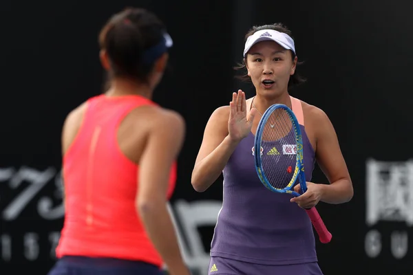 Shuai Peng durante partida do Aberto da Austrália de 2020