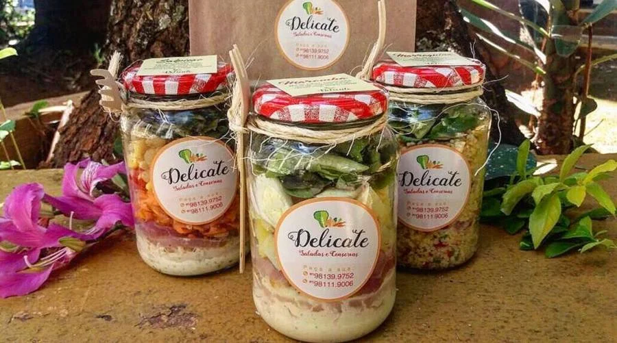 <b>Delicate Saladas e Conservas –</b> Aquela salada no pote que você respeita #apenas <b>Delicate Saladas e Conservas –</b> Aquela salada no pote que você respeita #apenas