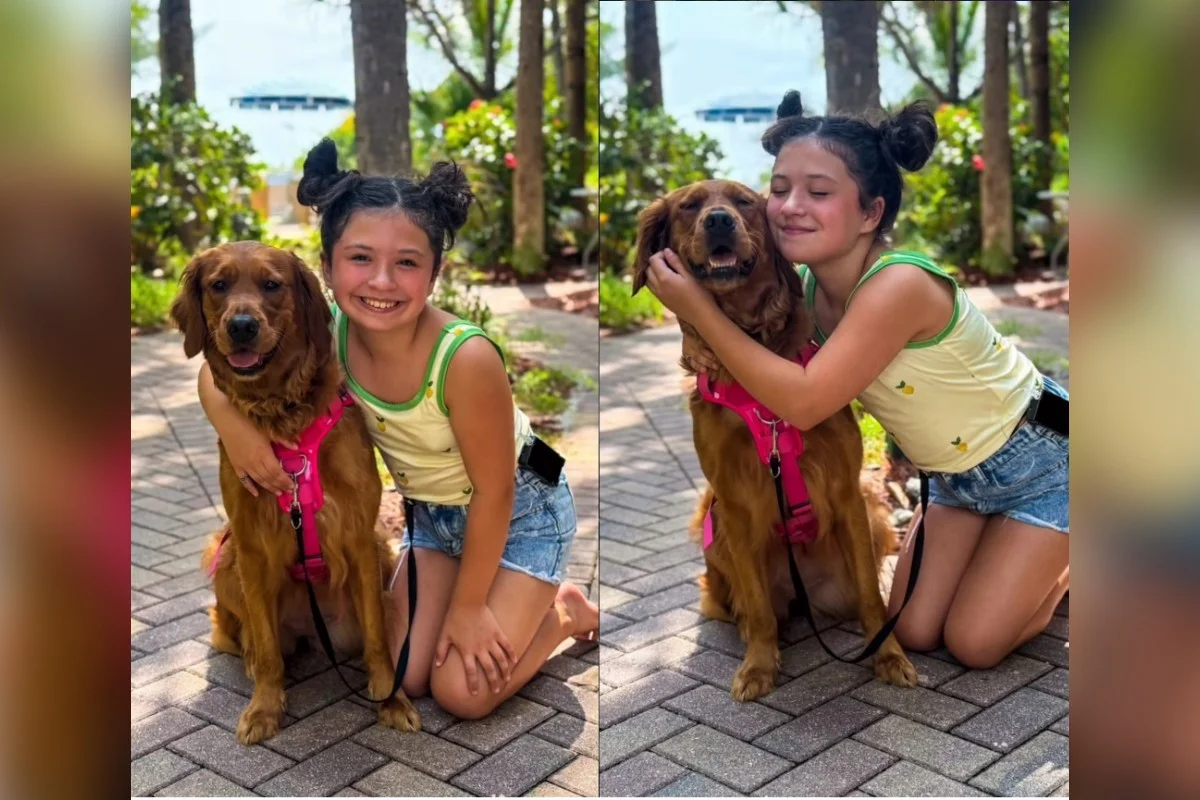 Menina de 11 anos tem ajuda de cachorra para controlar a diabetes tipo 1