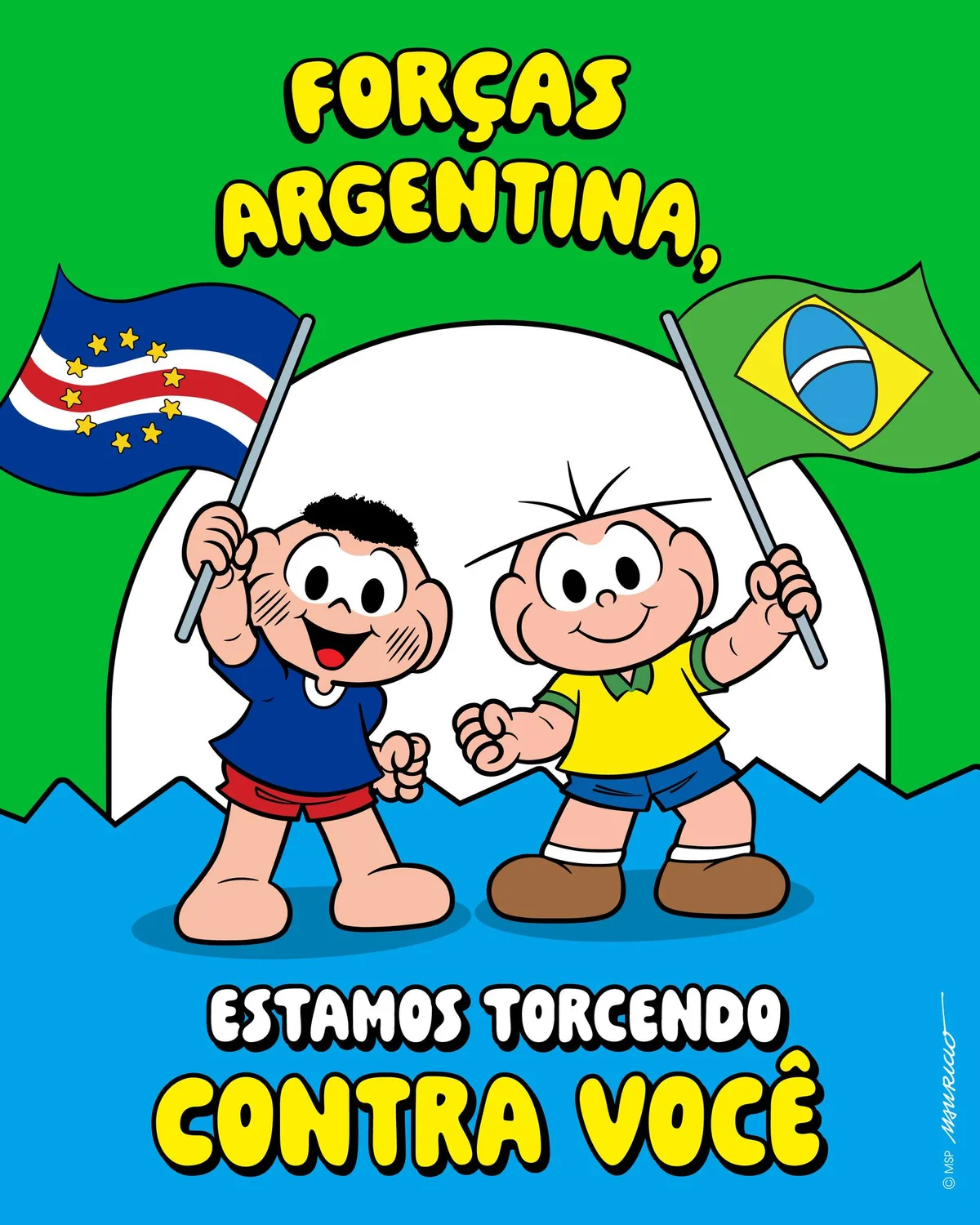 Turma da Mônica declara torcida contra a Argentina na Copa do Mundo 2026 Turma da Mônica declara torcida contra a Argentina na Copa do Mundo 2026