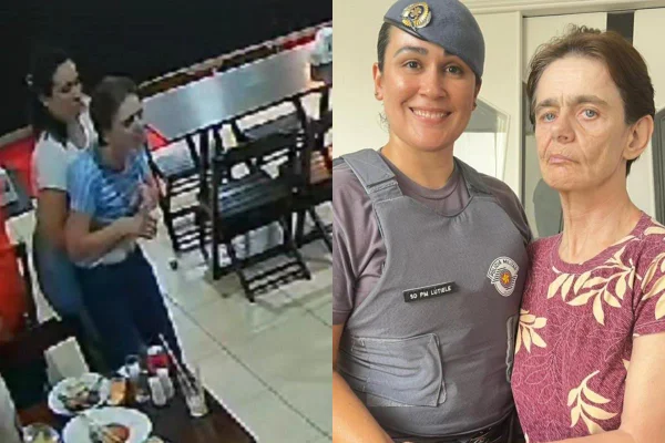 PM salva mulher engasgada em restaurante - Metrópoles