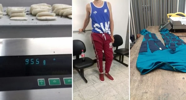 Homem é preso em aeroporto de SP com cocaína em calça legging