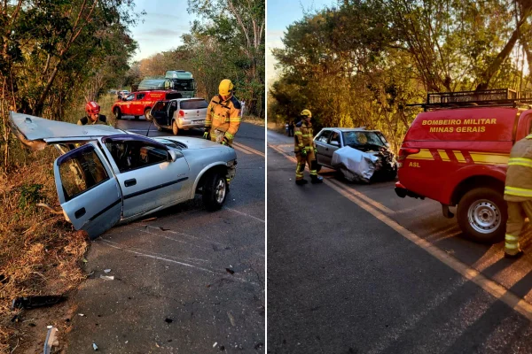 MG: colisão entre carros mata homem e deixa cinco feridos na MGC-135