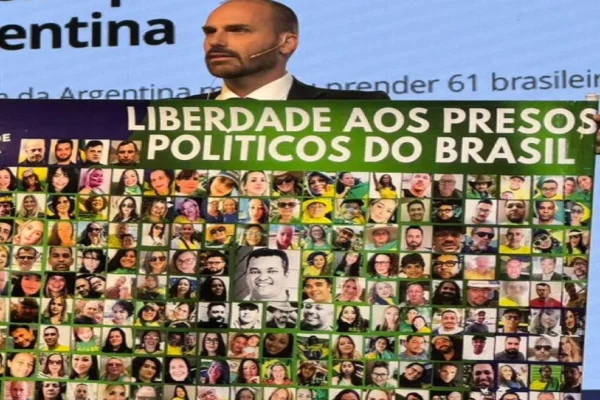 Imagem colorida de Eduardo Bolsoanro - Metrópoles