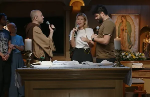 Frei Gilson, Cristiano e esposa do cantor - Metrópoles
