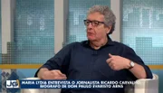 O jornalista em entrevista à TV Gazeta O jornalista em entrevista à TV Gazeta