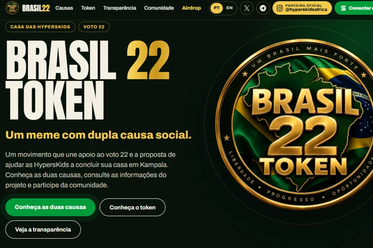 Site BB22 oferece criptomoeda a quem divulgar conteúdo que defende voto em Flávio Bolsonaro Site BB22 oferece criptomoeda a quem divulgar conteúdo que defende voto em Flávio Bolsonaro