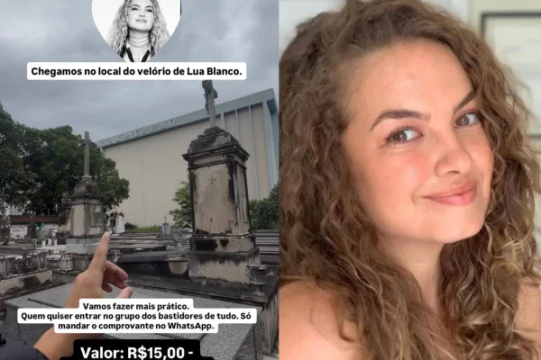 Influenciador cobra R$ 15 por conteúdos no velório de Lua Blanco