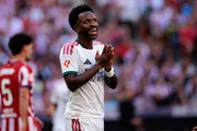 Vini Jr. em partida pelo Real Madrid Vini Jr. em partida pelo Real Madrid