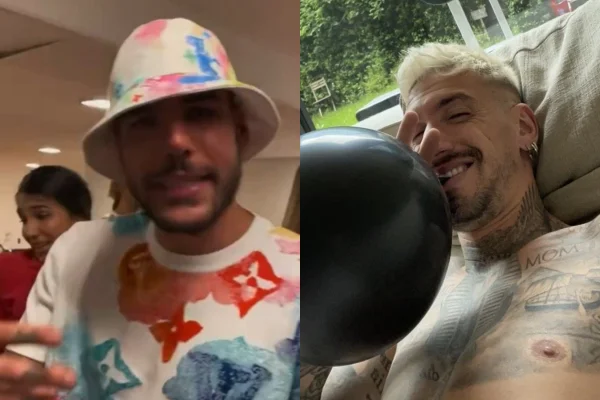 Foto colorida de Theo Hernandez e Samu Castillejo - Metrópoles