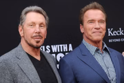 Larry Ellison e Arnold Schwarzenegger 