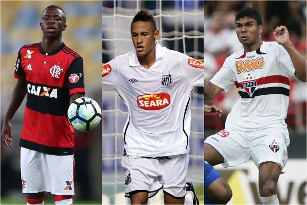 Vinicius, Neymar e Casemiro