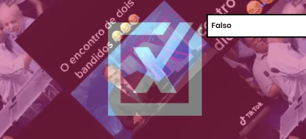 Post com sinalização de conteúdo falso