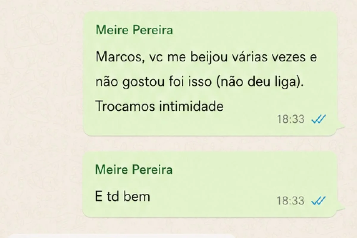 Trechos de conversas entre Meire Pereira e Marcos José Gomes Corrêa Trechos de conversas entre Meire Pereira e Marcos José Gomes Corrêa
