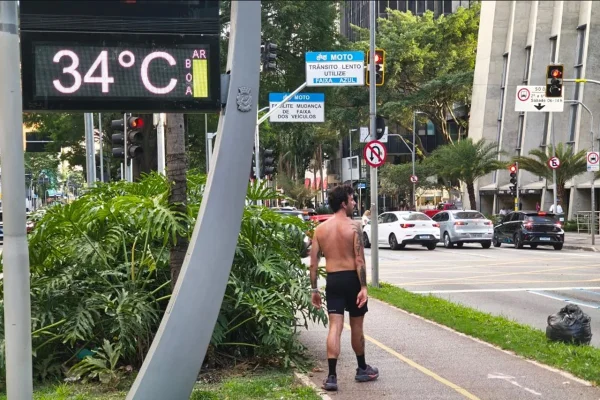 imagem colorida de calor intenso