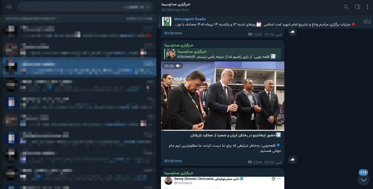 O técnico do Irã, Amir Ghalenoei, faz desabafo para o presidente da Fifa, Gianni Infantino O técnico do Irã, Amir Ghalenoei, faz desabafo para o presidente da Fifa, Gianni Infantino