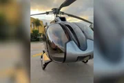 Helicóptero apreendido na Operação Falsa Vegas