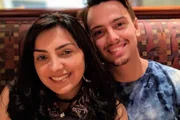 Eyshila e o filho Lucas Santos.