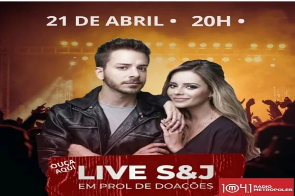 Rádio Metrópoles transmite live de Sandy e Junior