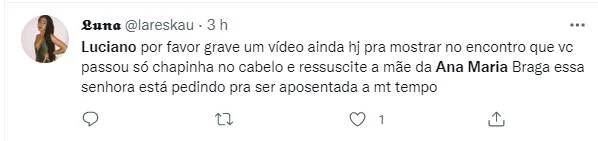 Web acusa Ana Maria Braga de racismo contra Luciano Estevan Web acusa Ana Maria Braga de racismo contra Luciano Estevan