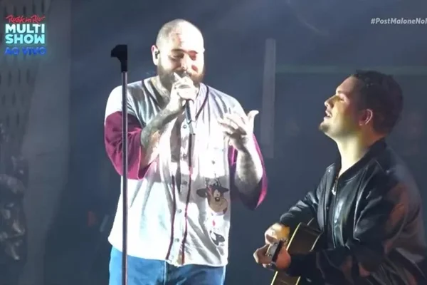 Saiba quem é o fã de Post Malone que tocou com o cantor no Rock in Rio