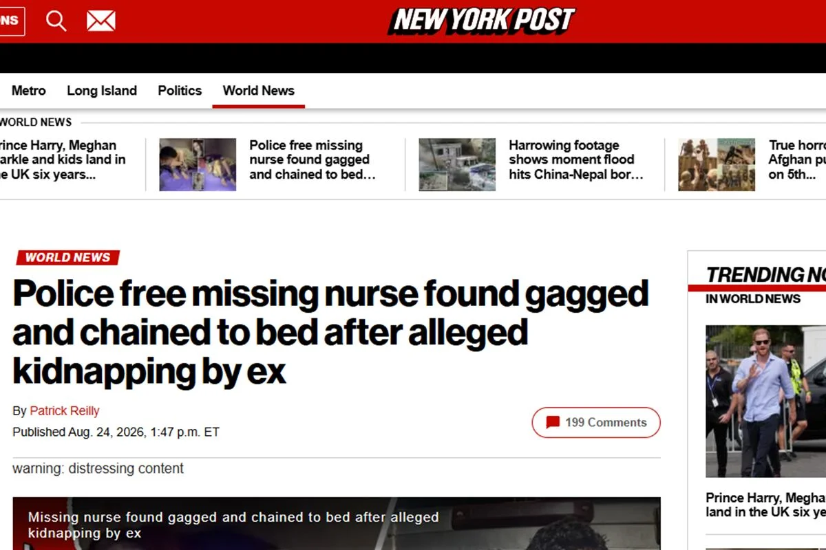 New York Post noticia caso de mulher mantida em cativeiro em Goiás New York Post noticia caso de mulher mantida em cativeiro em Goiás