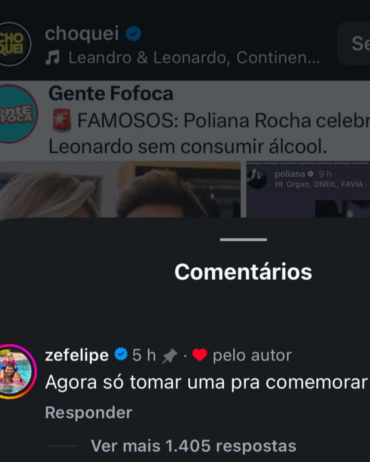 Zé Felipe ironizou após Leonardo passar dias sem beber. Zé Felipe ironizou após Leonardo passar dias sem beber.