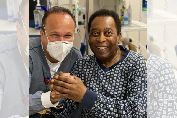 Filha de Pelé exibe novo visual do pai: “Olha quem pintou o cabelo hoje”