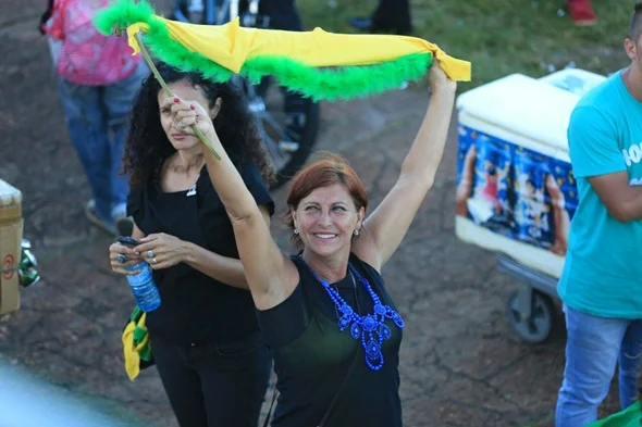 Protesto contra Previdência e pela educação para trânsito na Esplanada