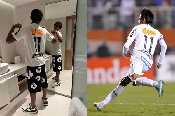 Montagem colorida de Yamal e Neymar - Metrópoles