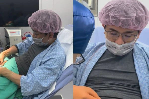 Foto colorida de uma homem em um hospital - Metrópoles