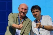 Renan Santos ao lado de Neri Geller