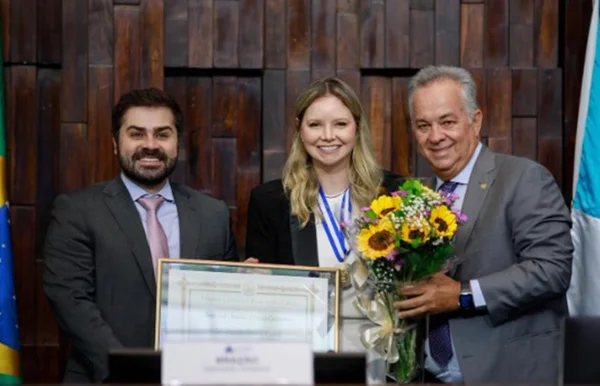 Dani Cunha e o deputado estadual Brazão