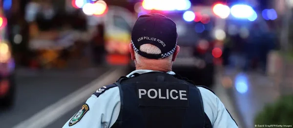 imagem colorida policial australia