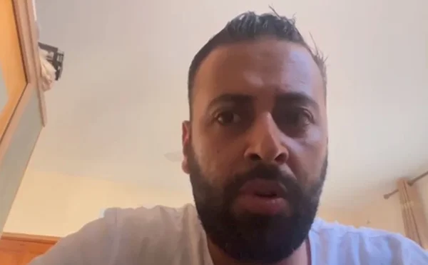Imagem colorida do brasileiro Hasan Rabee, preso em Gaza - Metrópoles