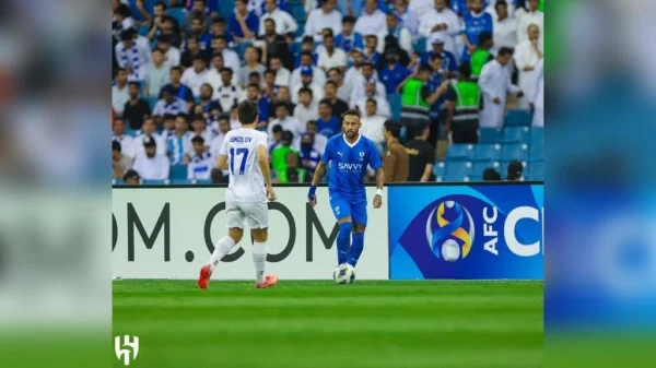 Imagem mostra Neymar em partida pelo Al Hilal - Metrópoles