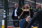 Locutor esportivo Joe Buck e sua esposa  Michelle Beisner-Buck 