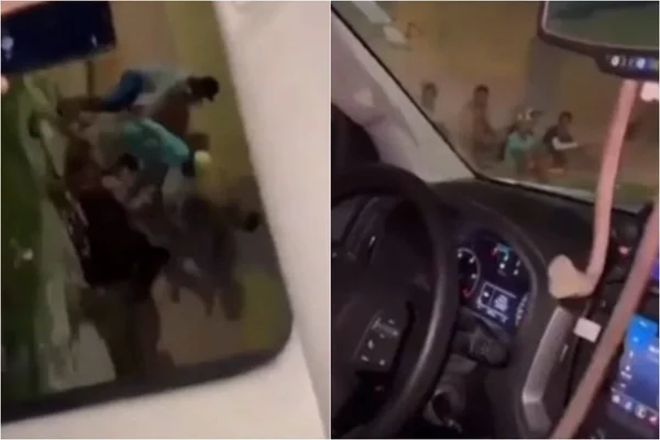Vídeo: policiais se filmam jogando bomba em homens sentados