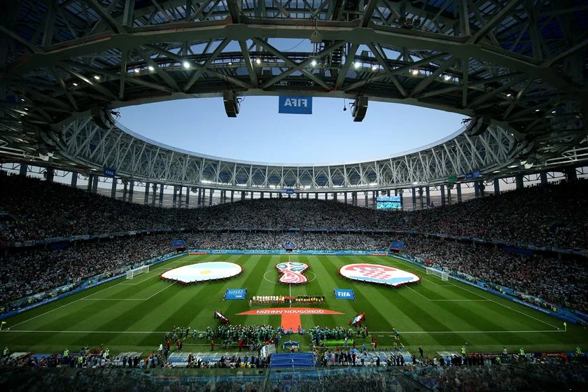 Visão geral do Estádio Nizhny Novgorod Visão geral do Estádio Nizhny Novgorod