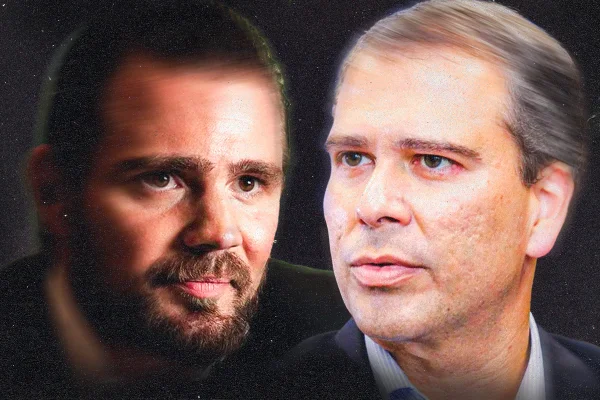 Montagem de fotos de Paulo Henrique Costa, ex-presidente do BRB, e o banqueiro Daniel Vorcaro