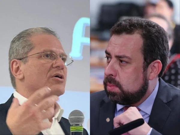 Montagem mostra close no rosto do doutor Jean e de Guilherme Boulos - Metrópoles