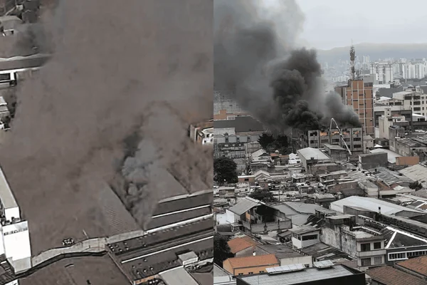 Incêndio desta quarta é o 2º da semana em centros comerciais do Brás