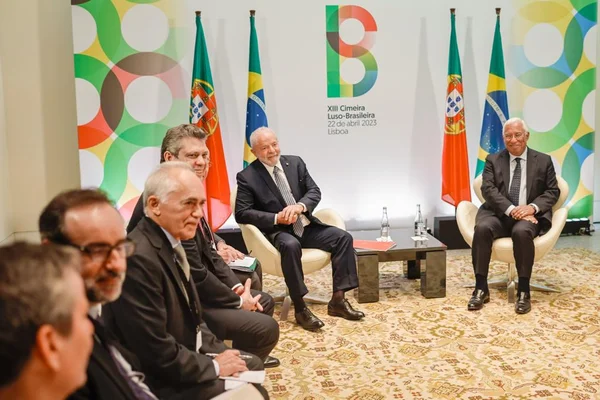Lula e o primeiro-ministro de Portugal