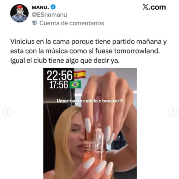 Virginia é criticada por funk alto na casa de Vini Jr. em véspera de jogo - destaque galeria Virginia é criticada por funk alto na casa de Vini Jr. em véspera de jogo - destaque galeria