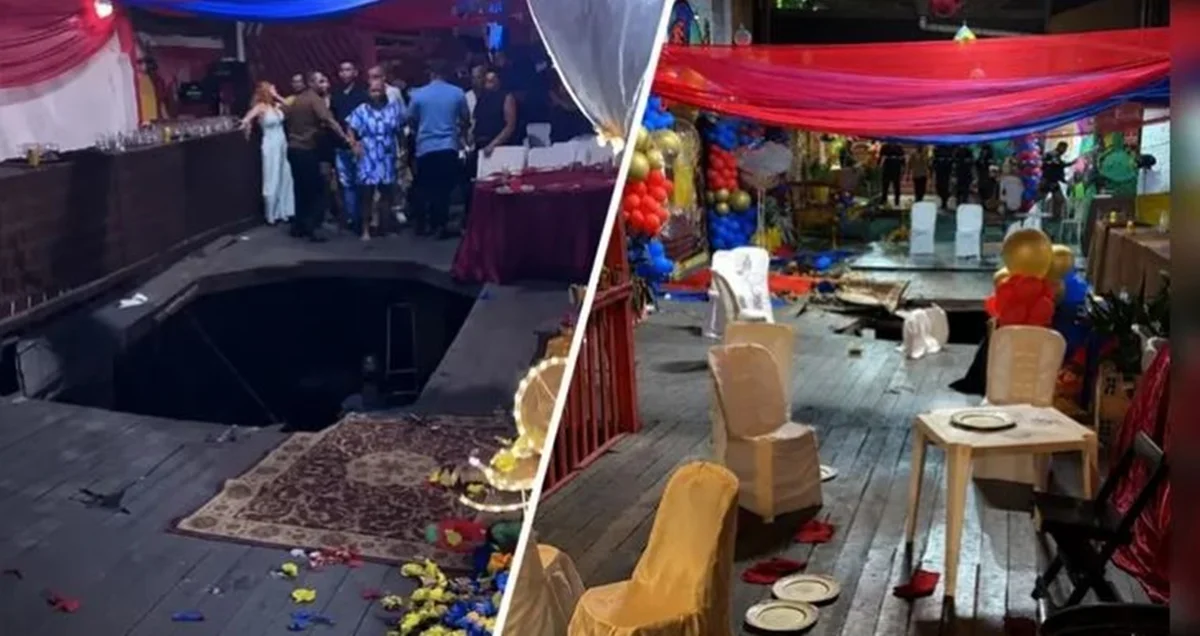 Chão desabou durante festa em Belém Chão desabou durante festa em Belém