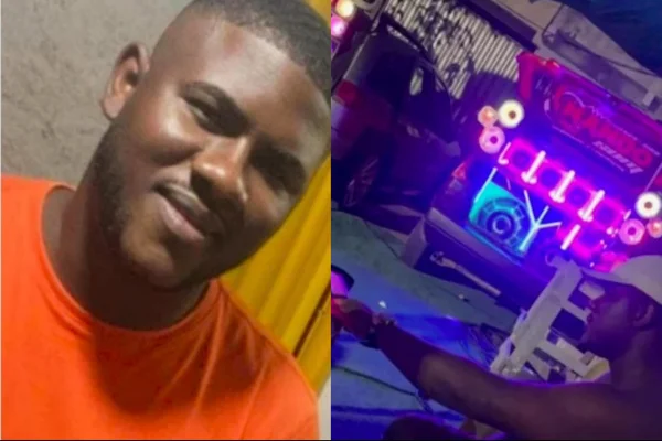 Imagem colorida de homem executado pelo CV - Metrópoles