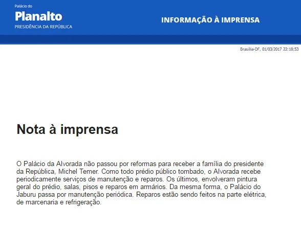 Planalto teme que delação da Odebrecht contra Temer chegue ao TSE