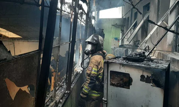 Incêndio em hotel no Núcleo Bandeirante