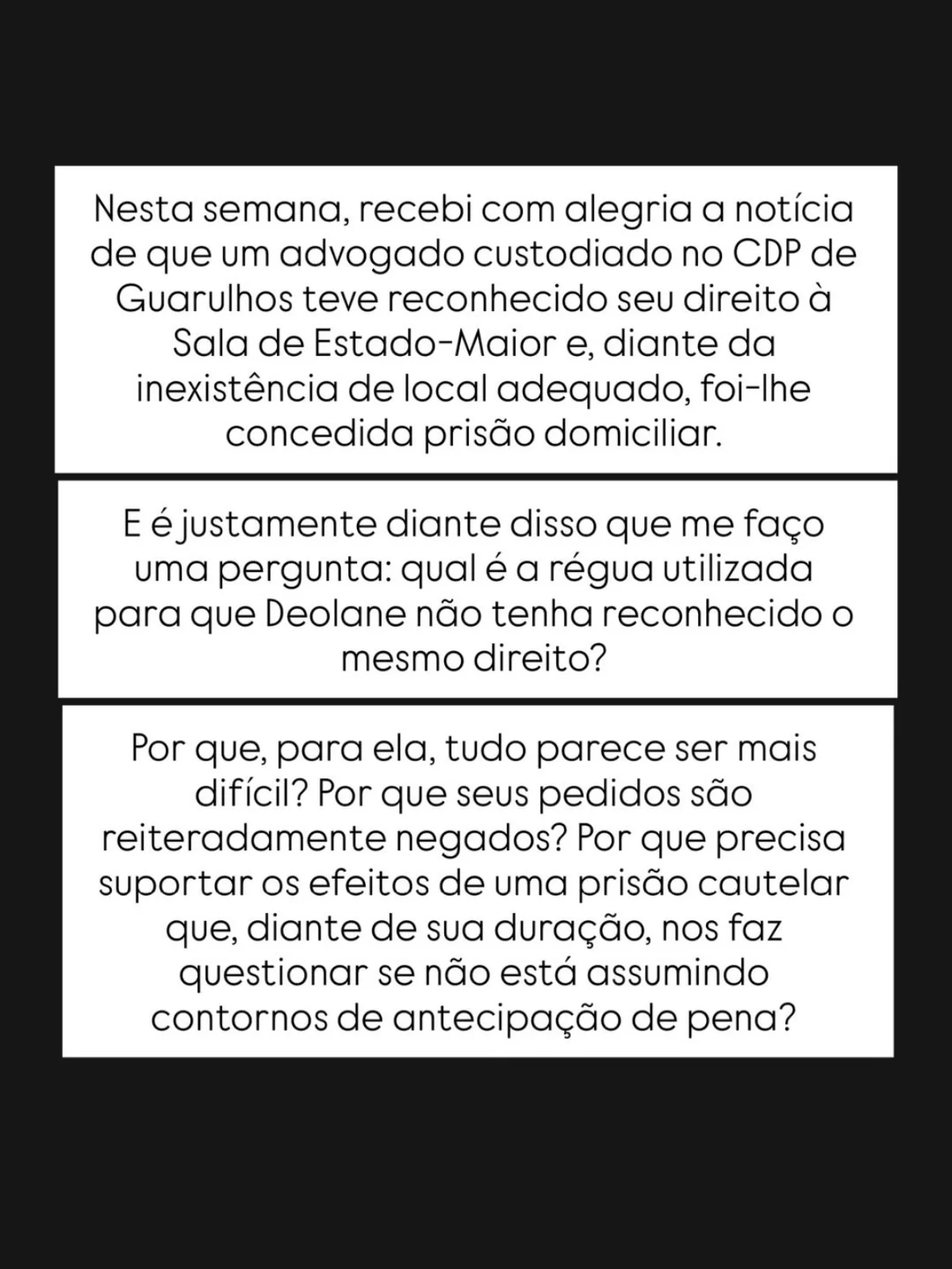 Daniele Bezerra compartilhou nota nas redes sociais. Daniele Bezerra compartilhou nota nas redes sociais.
